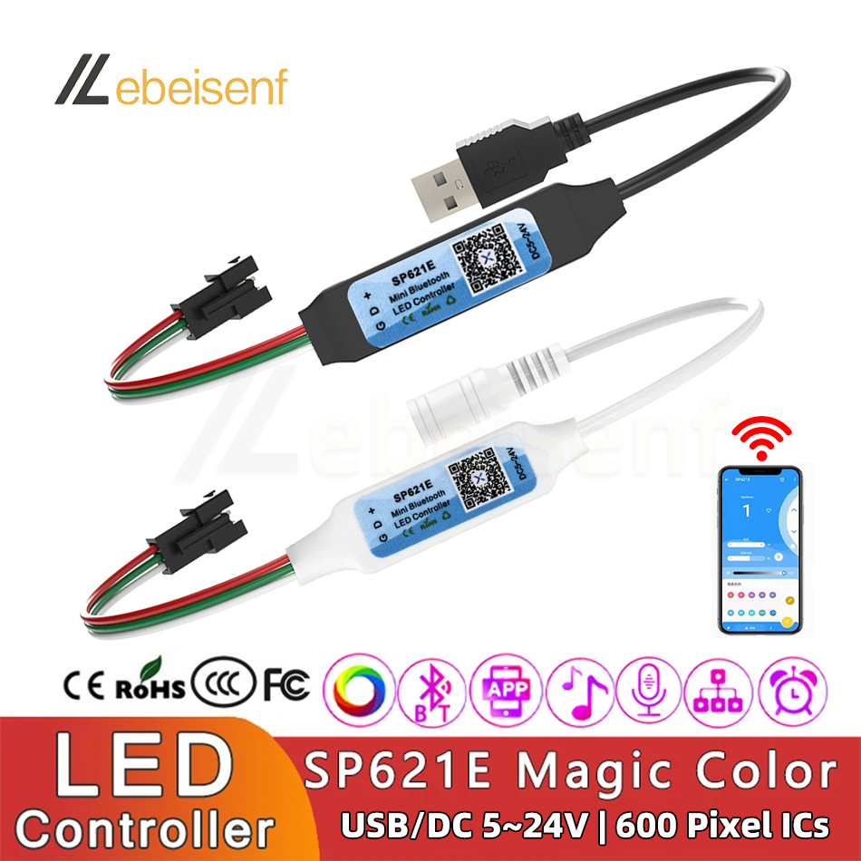 Ws2812B - USB SP621E بلوتوث صغير LED تحكم
