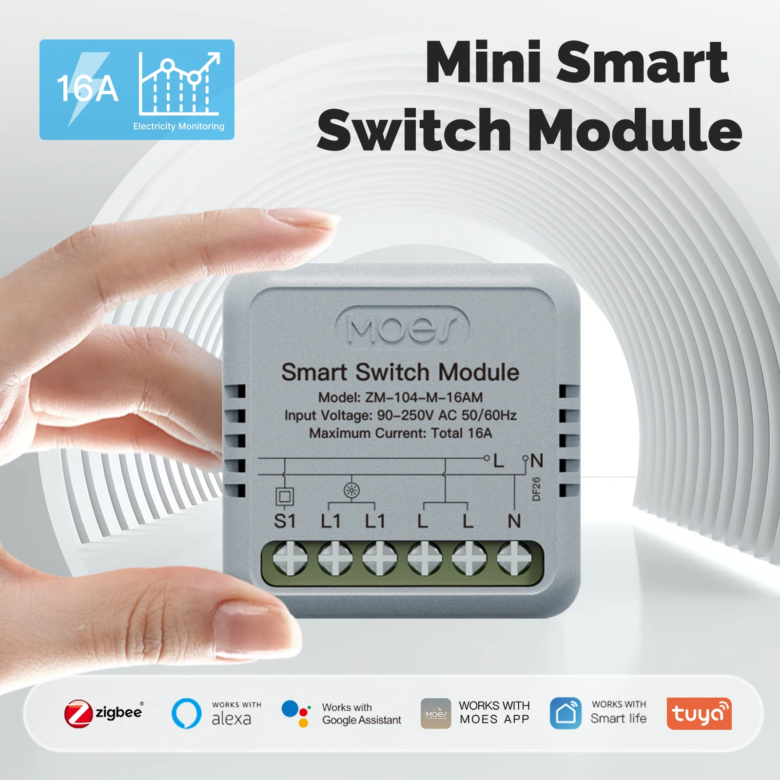 Relay Module 1 Channel - وحدة التبديل الذكية MOES-Tuya ZigBee ،