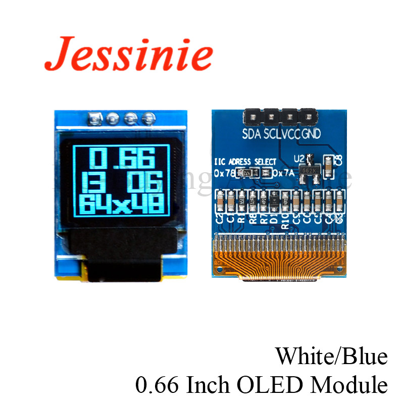 Ssd1306 - 0.66 بوصة OLED وحدة عرض LCD