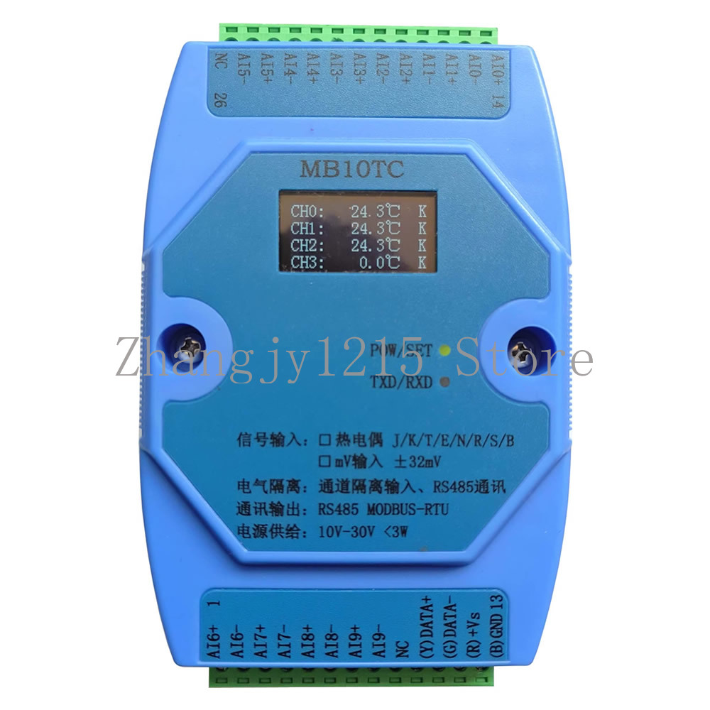 Thermocouple Module K Type - 4/6/8/10 قنوات وحدة اكتساب درجة الحرارة