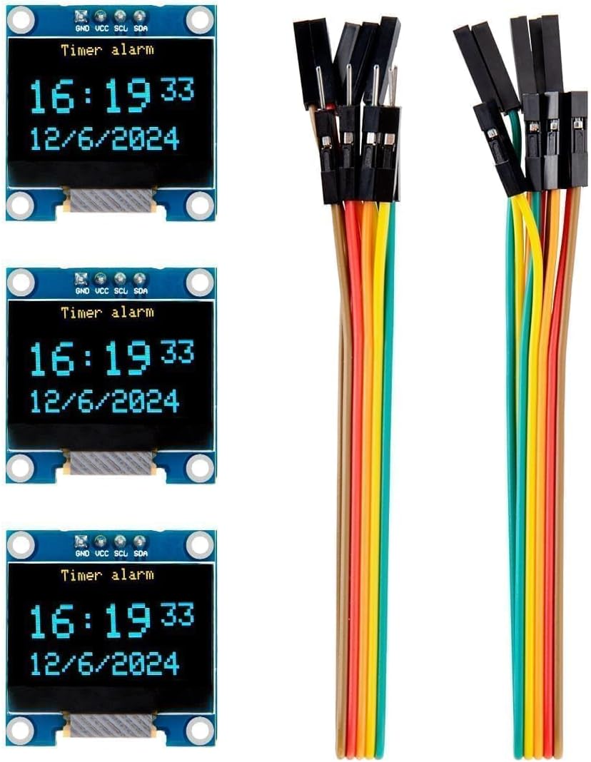 Ssd1306 - 3 قطع شاشة عرض OLED مقاس