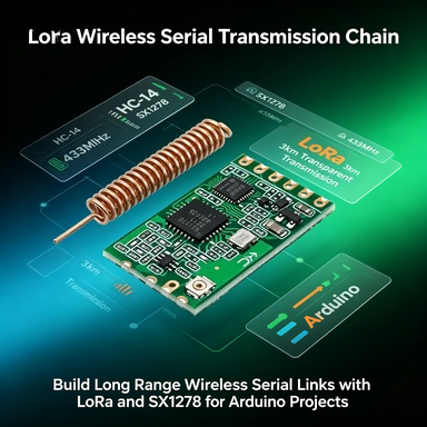 Lora Sx1278 - وحدة HC-14 433MHz LoRa SX1278، نقل