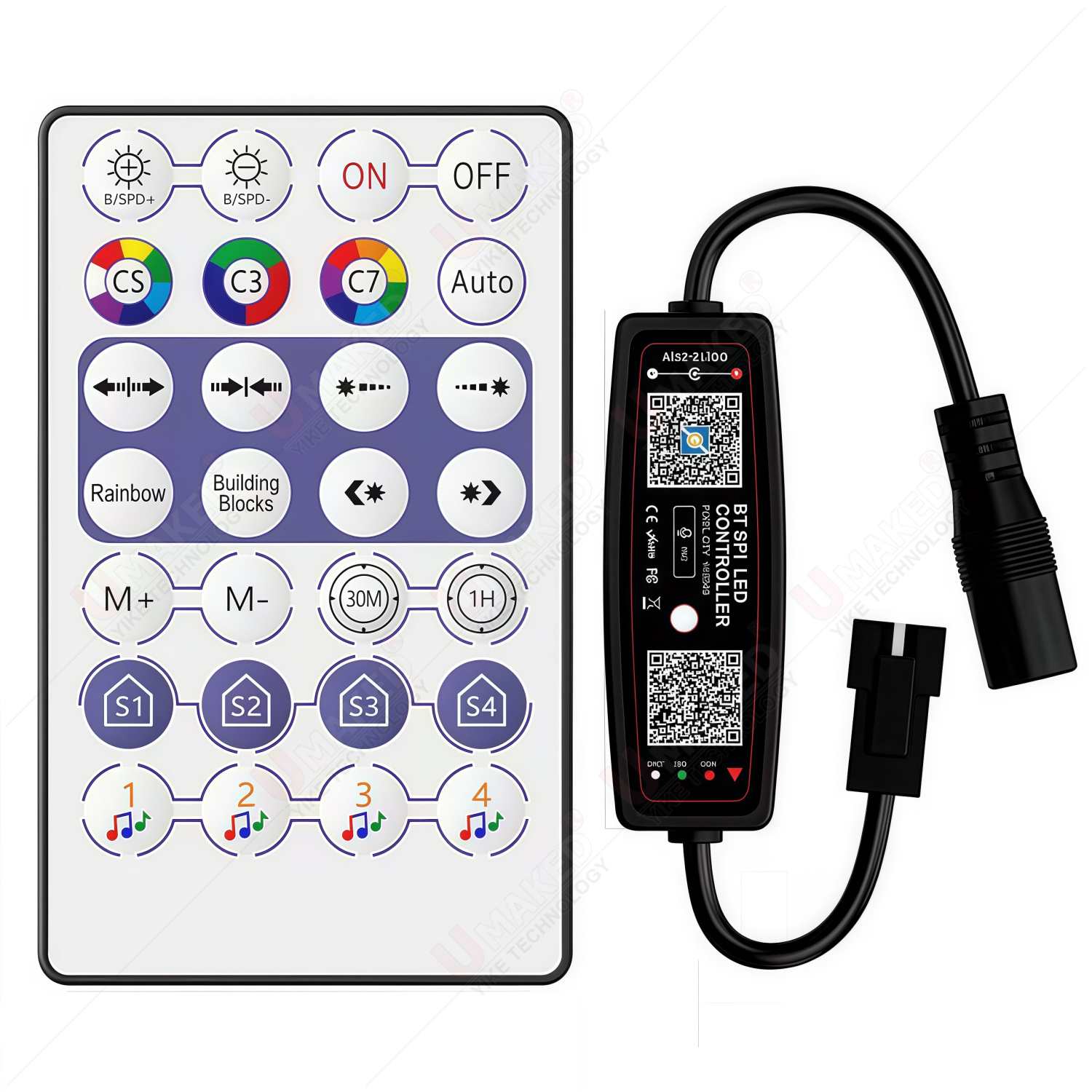 Ws2812B - وحدة تحكم LED بتقنية RGBIC WS2812B
