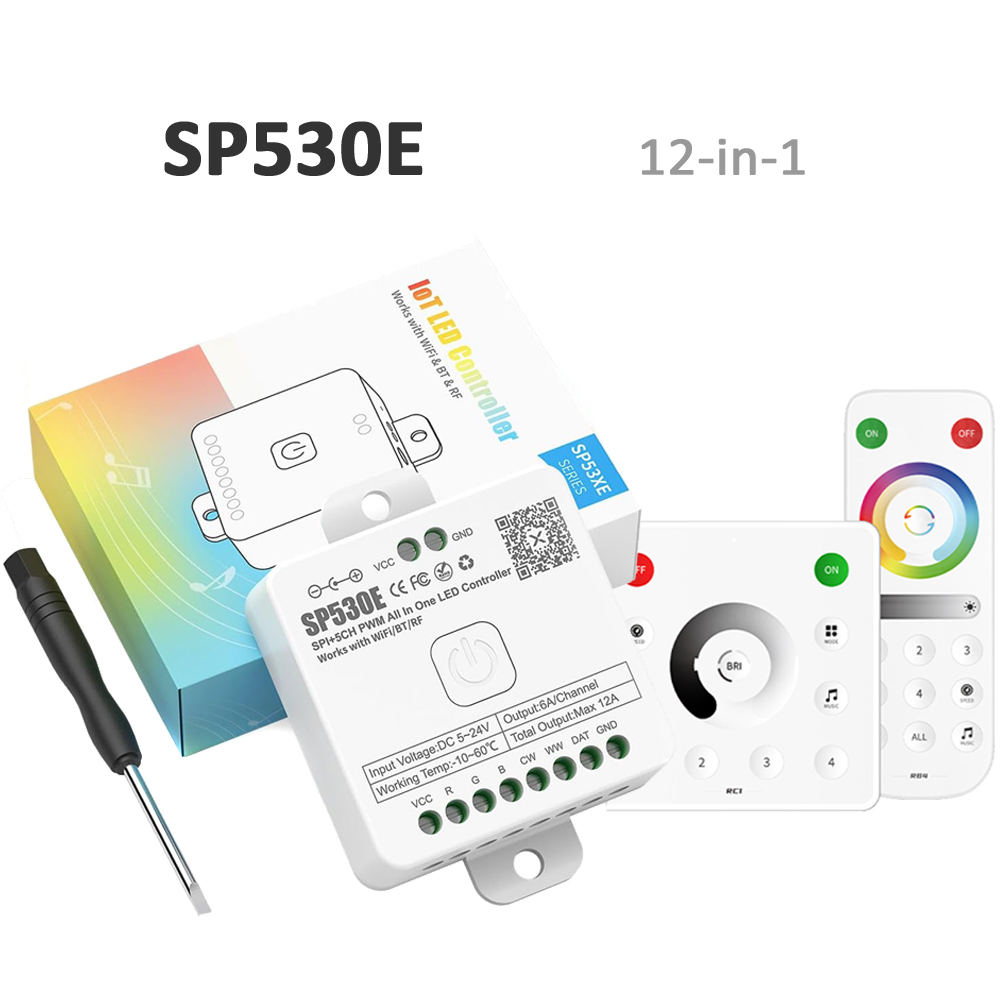 Ws2812B Strip 5V - وحدة تحكم LED واي فاي بلوتوث