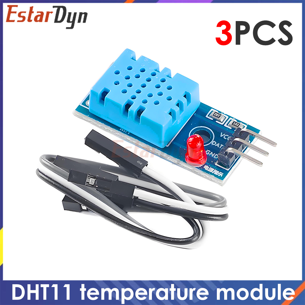 Dht11 - 3 قطع وحدة استشعار درجة الحرارة