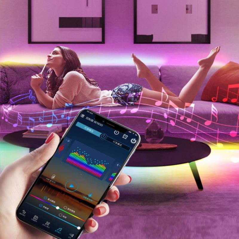 وحدة تحكم LED للموسيقى بلوتوث  - مراجعة Ws2812B Strip 5V وسعره