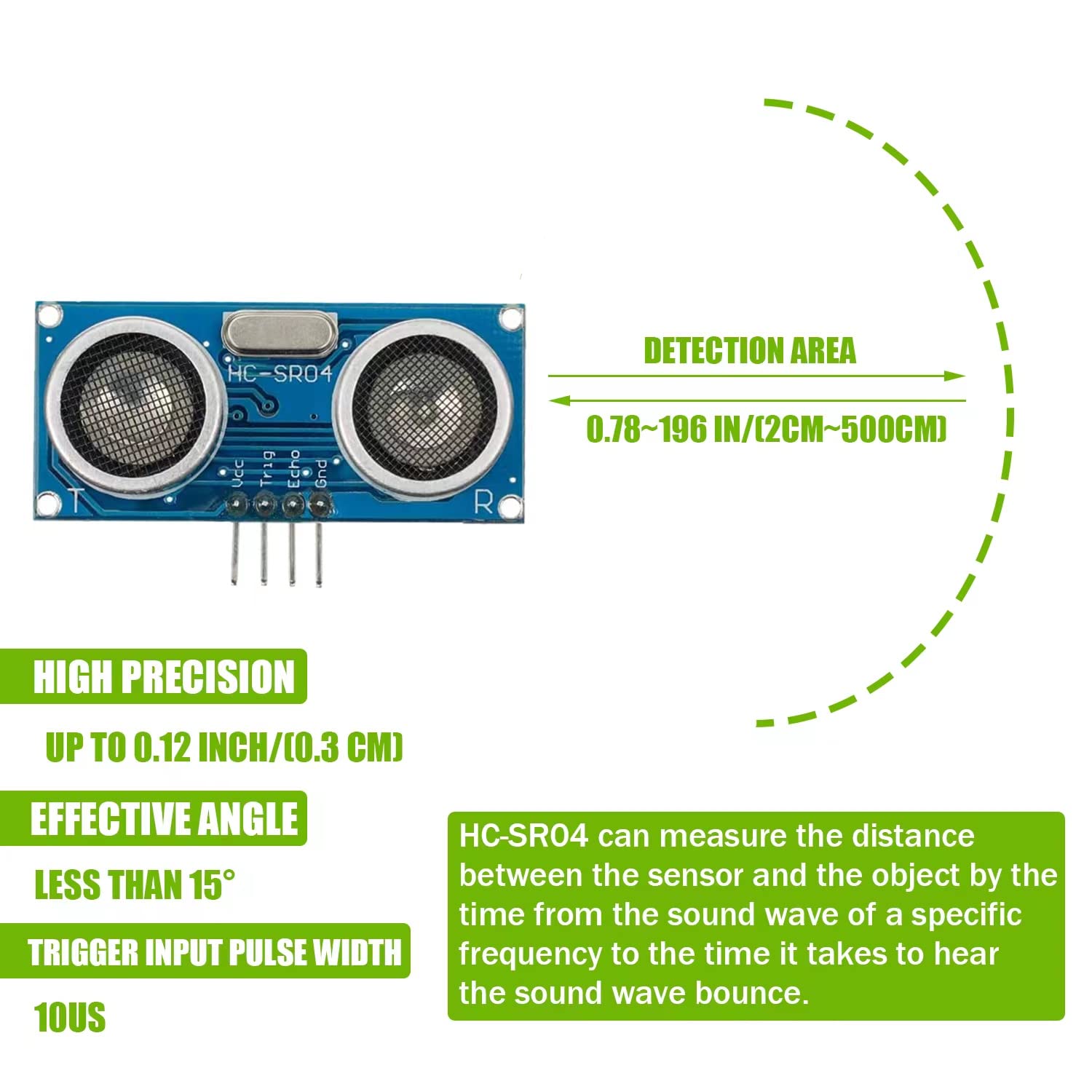 10 قطعة HC-SR04 وحدة مسافة الا - مراجعة Ultrasonic Sensor Hc-Sr04 وسعره