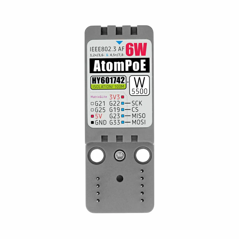 M5Stack قاعدة PoE الذرية الرسم - مراجعة Ethernet W5500 وسعره