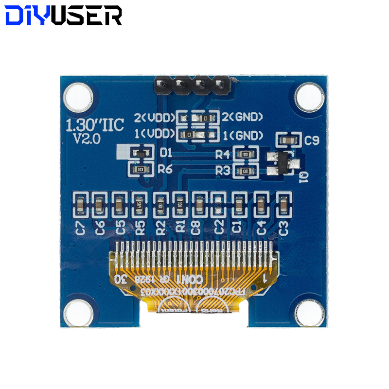 وحدة عرض OLED مقاس 1.3 بوصة من - مراجعة Ssd1306 وسعره